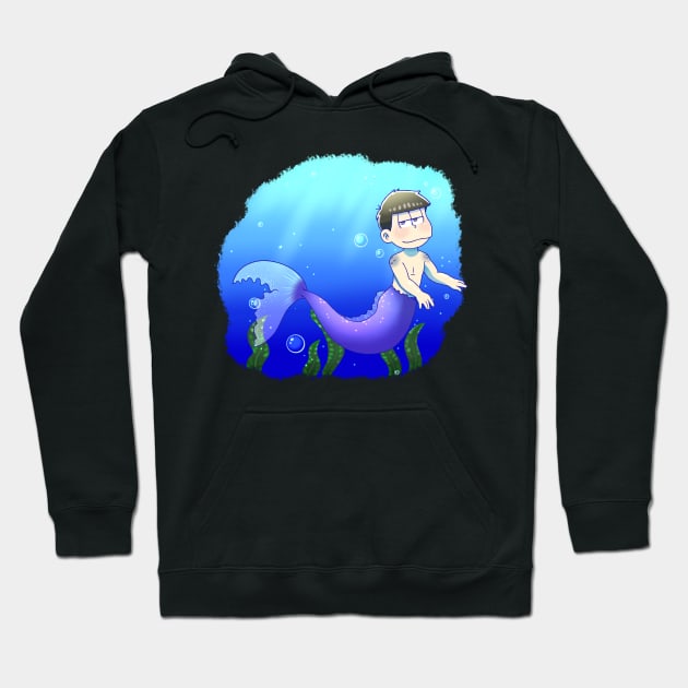 Osomatsu-san : Ichimatsu chibi (Merman) Hoodie by UndertaleSquirrel